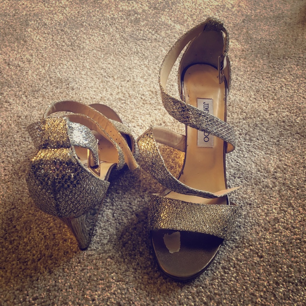 Jimmy Choo Fearne Crisscross Wedge